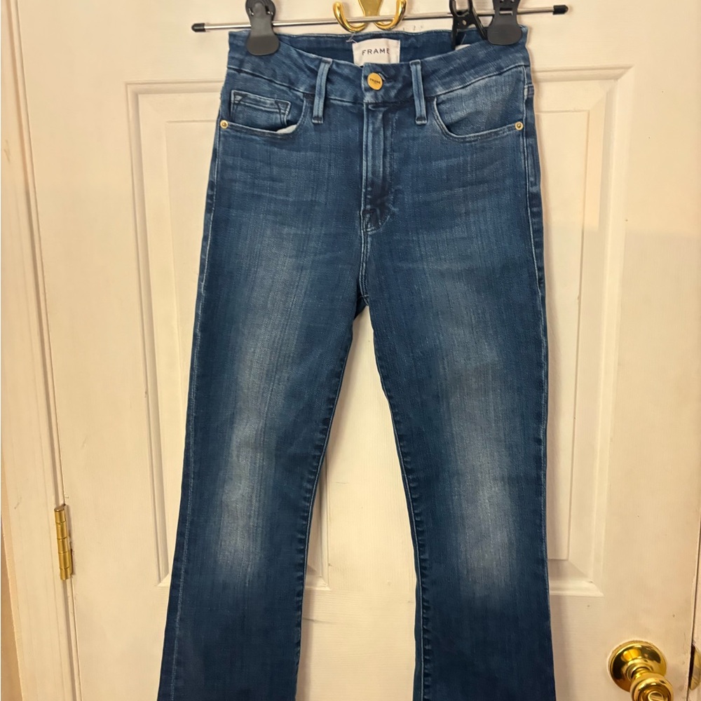 Frame Denim Women's Flare Blue Jeans